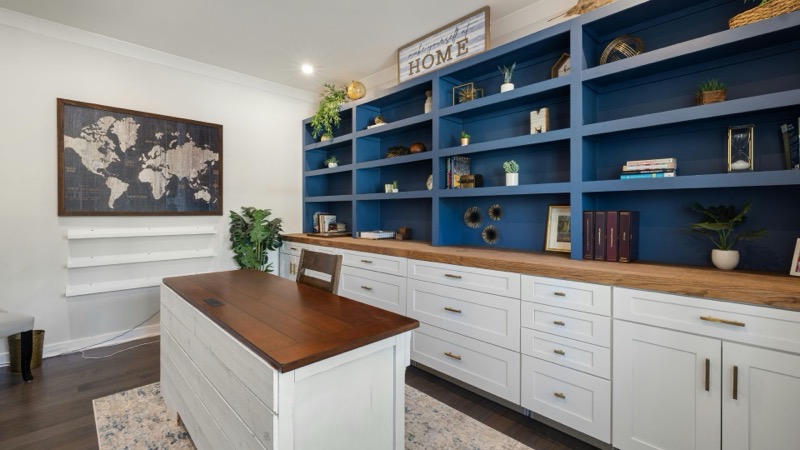 記者の執筆スペース